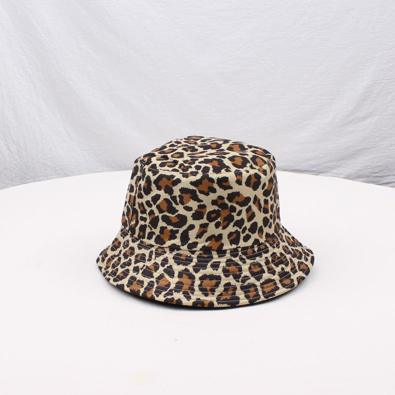 Wholesale Polyester Cotton Leopard Print Bucket Hat